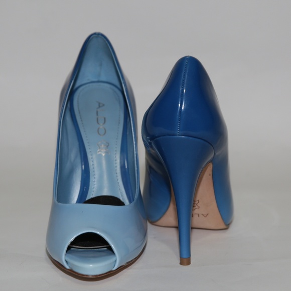 Aldo - Open-Toe High Heels in Beautiful Gradient Blue - Picture 3 of 7